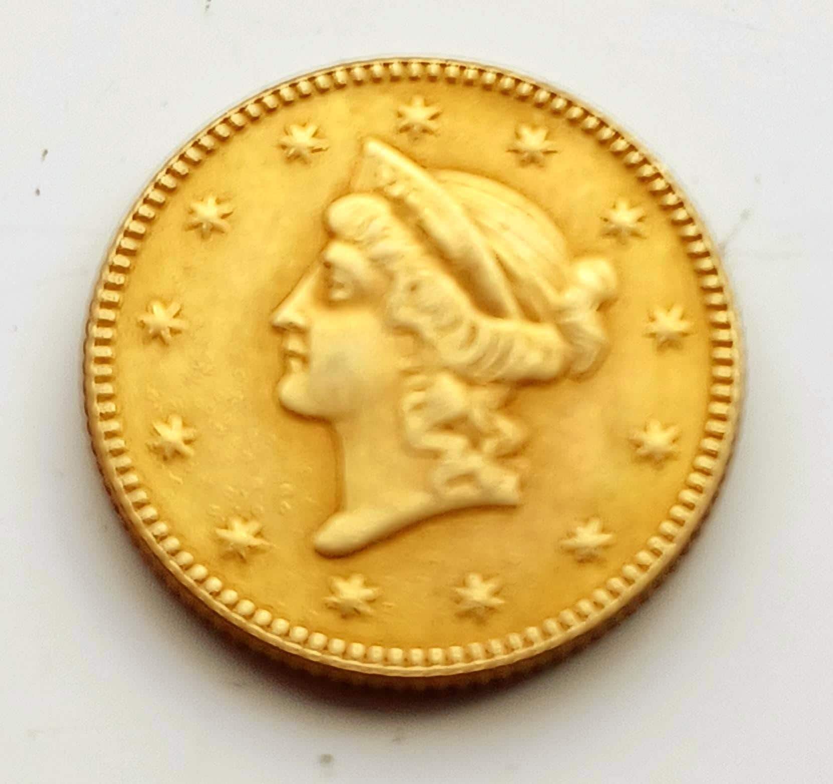 超稀少 カルフォルニア 金貨 ゴールドラッシュ時代 インディアンヘッド