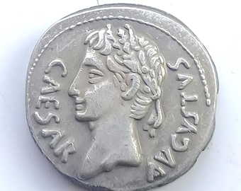 古代ローマのデナリウス象ユリウス・カエサル紀元前48～49年古代ローマ