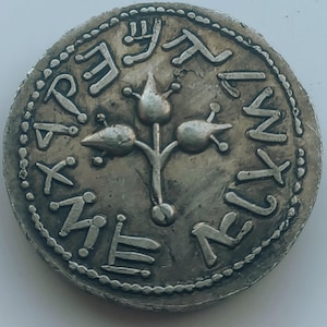 Jewish Great Revolt VS Romans 68Ad Shekel coin