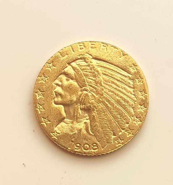 アメリカ インディアン 金貨 Motto of イーグル 1908年 - DETAILS No