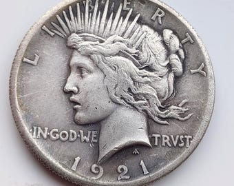 1921 Peace Dollar, Nachprägung der US Münze 1921.