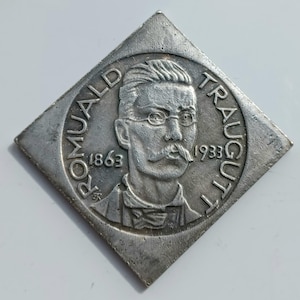 Poland Coin 10 Zlotych *1863 - 1933* Romoauld Traugutt - Silver Plated Restrike