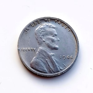 United States 1944 Steel Lincoln Penny, Restrike.