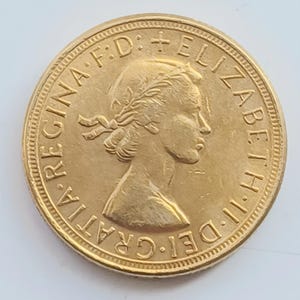 Gold plated Coin British Full Sovereign gold plated Queen Elizabeth British coin REPLICA 1pcs