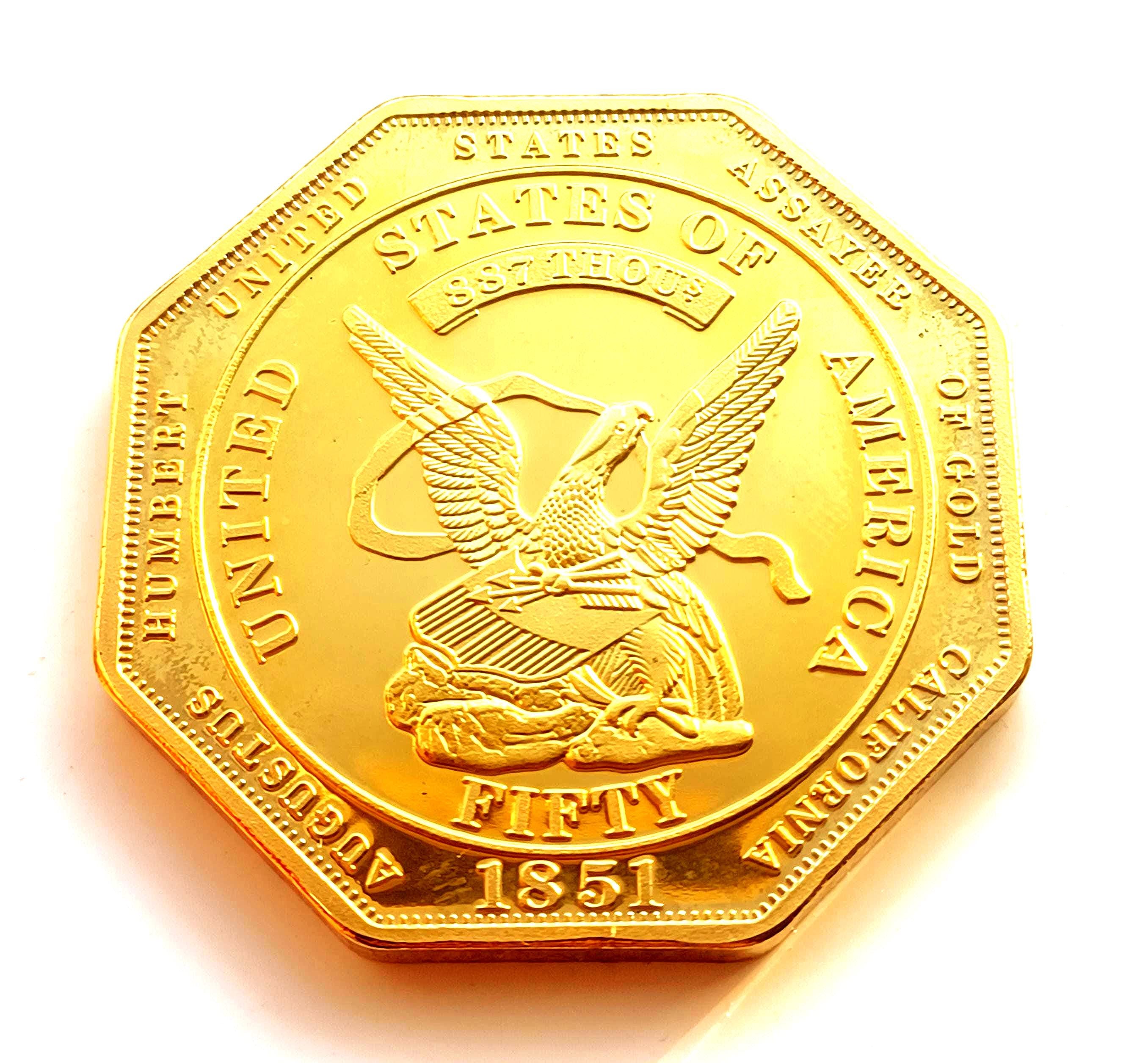 超稀少 カルフォルニア 金貨 ゴールドラッシュ時代 インディアンヘッド ドル 1849 gold rush - Etsy 日本
