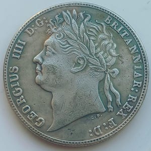 イギリス ハーフ クラウン コイン、ジョージ 4 世 *1820* イギリス コイン再鋳造。