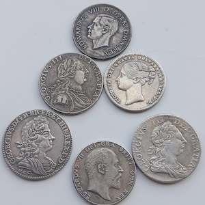 British Shilling Restrike Set, Kings and Queen.