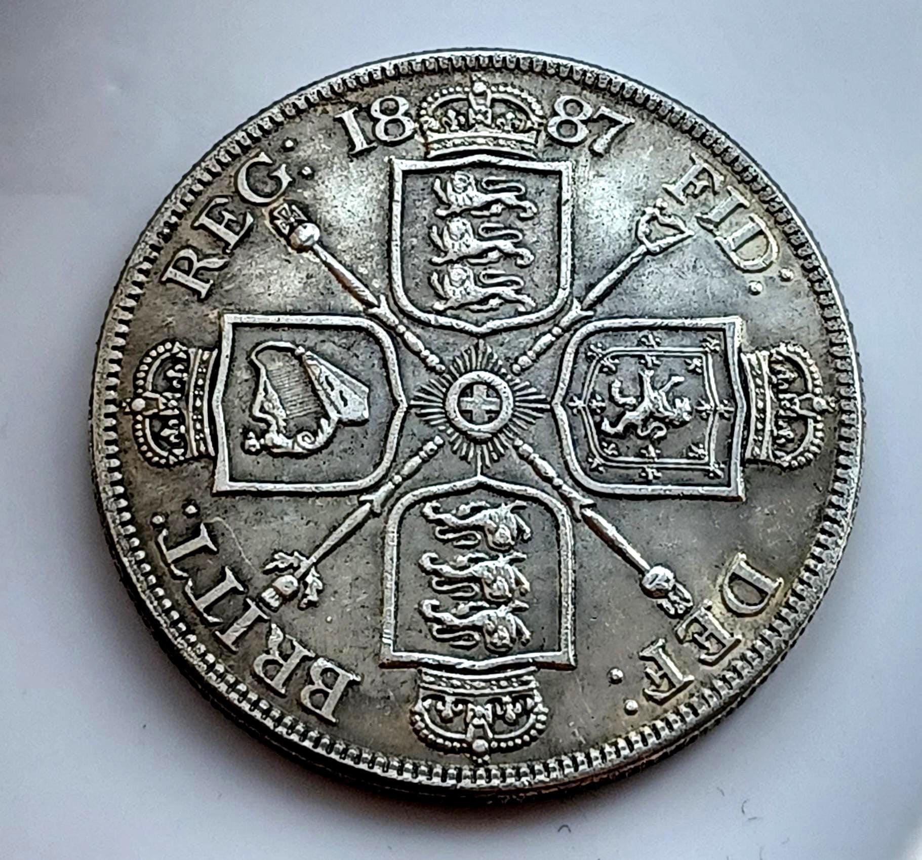 ヴィクトリア女王ダブルフローリン金貨 *1887年* ジュビリーヘッド