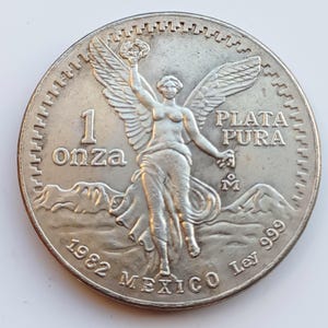Moneda de 1 Onza de México *1982* Reacuñación