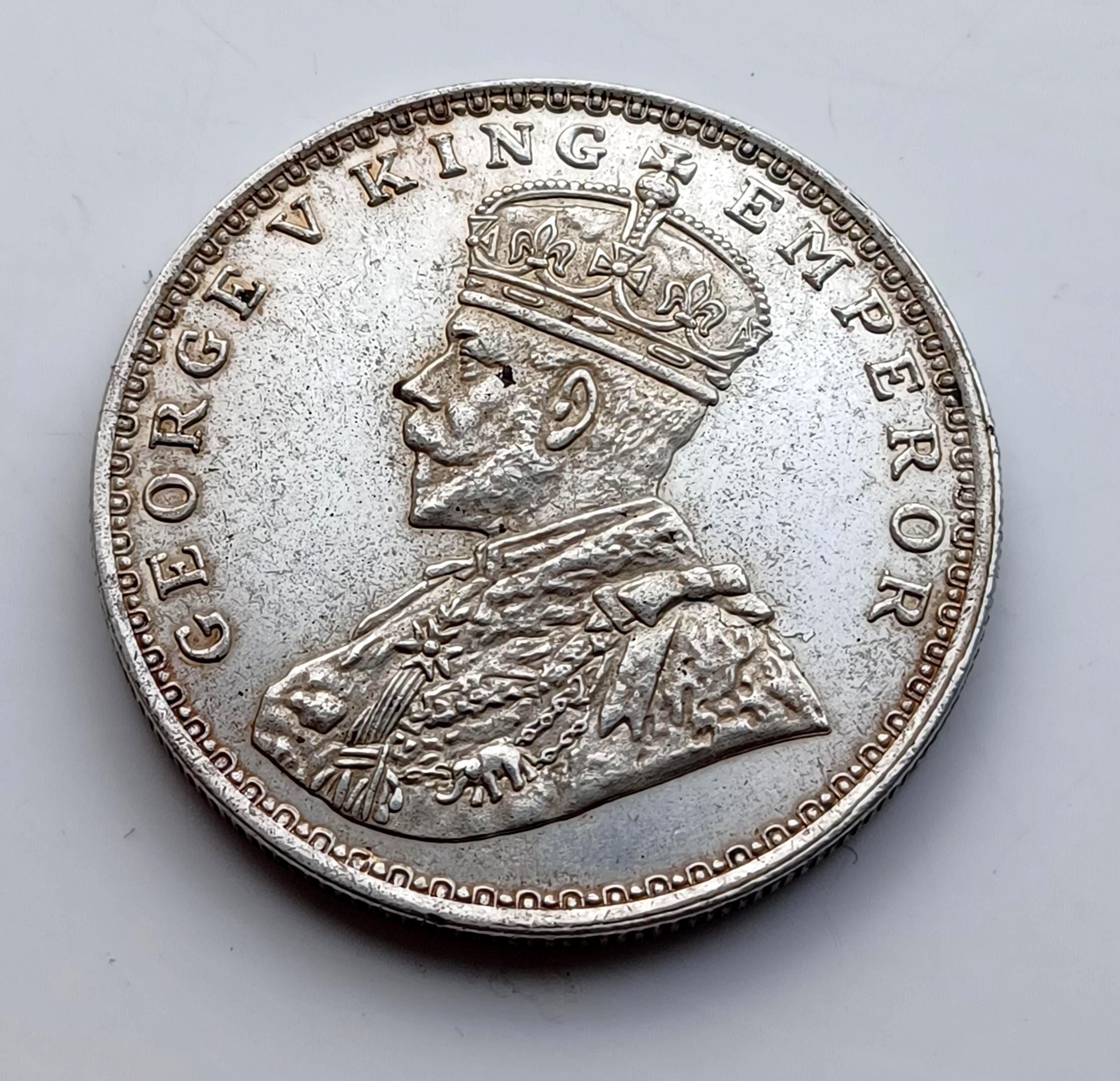 British India Silver Rupee Coin - Etsy