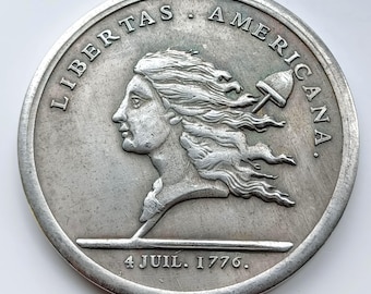 Medalla Libertas Americana de EE. UU. *1776* Reedición de la historia estadounidense.