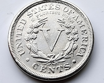 1886 Liberty  V Nickel, United States Coin Restrike.