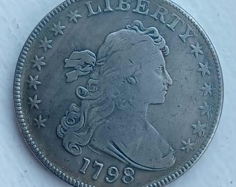 United States One Dollar *1798* Draped Bust, Restrike