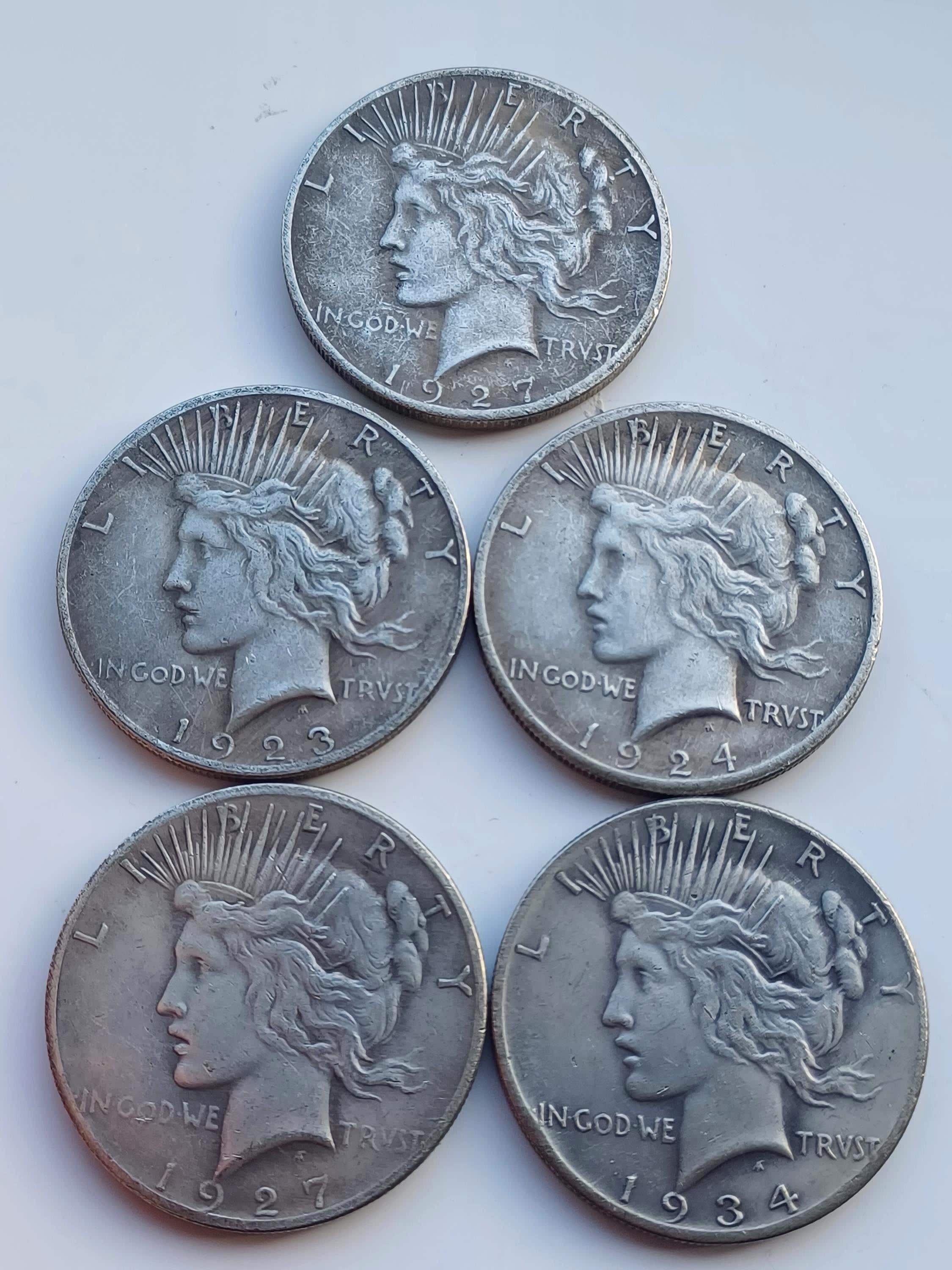 1934年 Dピース銀貨 1ドル硬貨 - PCGS純正クリーニング済み AU詳細