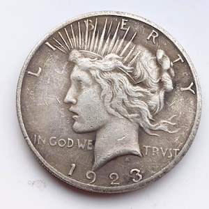 1923 silver dollar - Etsy 日本