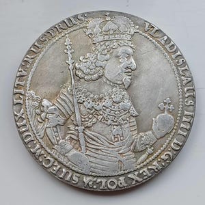 Poland Thaler *1644* Vladislaw lV - Restrike / original size