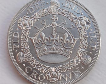 1927 King George V Wreath Crown, britische Münze zum Sammeln.