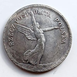 Poland Coin 5 Zlotych *1830 - 1930* Pattern coin - Silver Plated Restrike