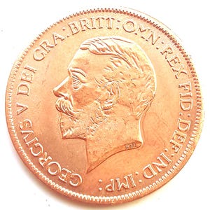 1933 George V Penny coin gift item for collector restrike British