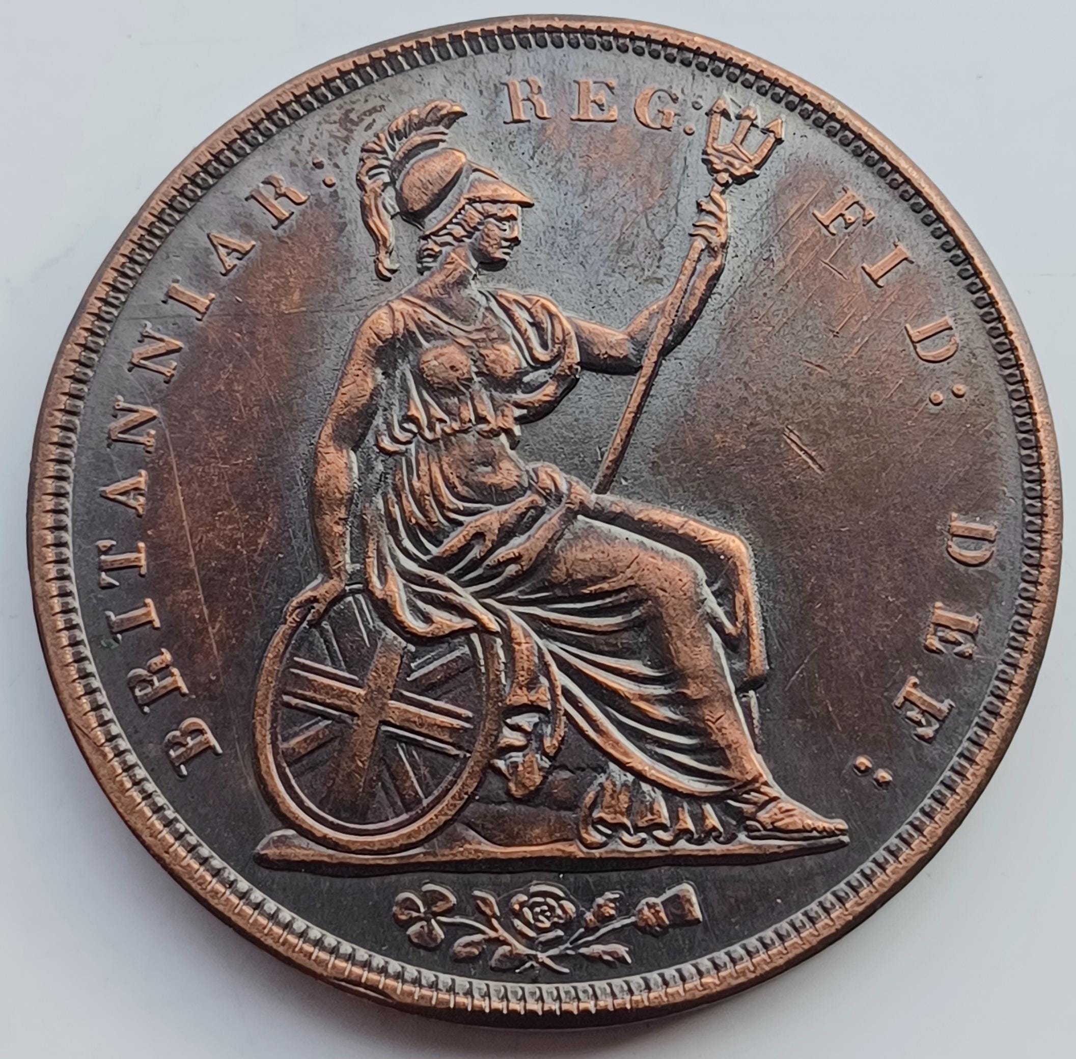 1855年 ヴィクトリア女王 ペニー硬貨 コレクター向けギフトアイテム