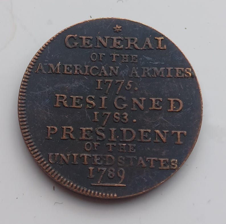 1792 Washington Independence One Cent, 1c, USA, Restrike. - Etsy