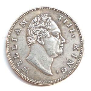 William lV *1835* Half Rupee/ British India / Silver  Plated Restrike