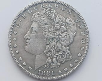 n*m様 1887年 アメリカ合衆国サンフランシスコ造幣局　モルガンダラー 銀貨 1887年 S モルガン・ダラー、サンフランシスコ造幣局、アメリカ合衆国