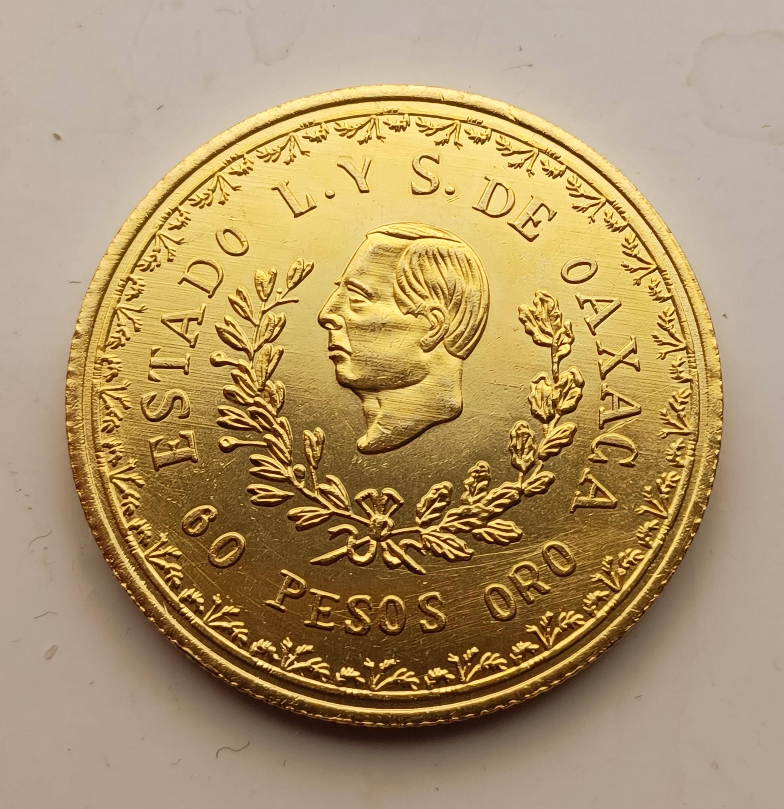 Mexico 60 Pesos, 1916 Mexico City Oaxaca, Restrike - Etsy