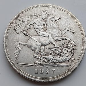 ヴィクトリア *1892* クラウン - 英国コイン / 再鋳造 - Etsy 日本