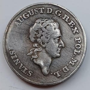 Poland Coin 2 Zlote  *1771* Stanislaw August - Silver Plated Restrike