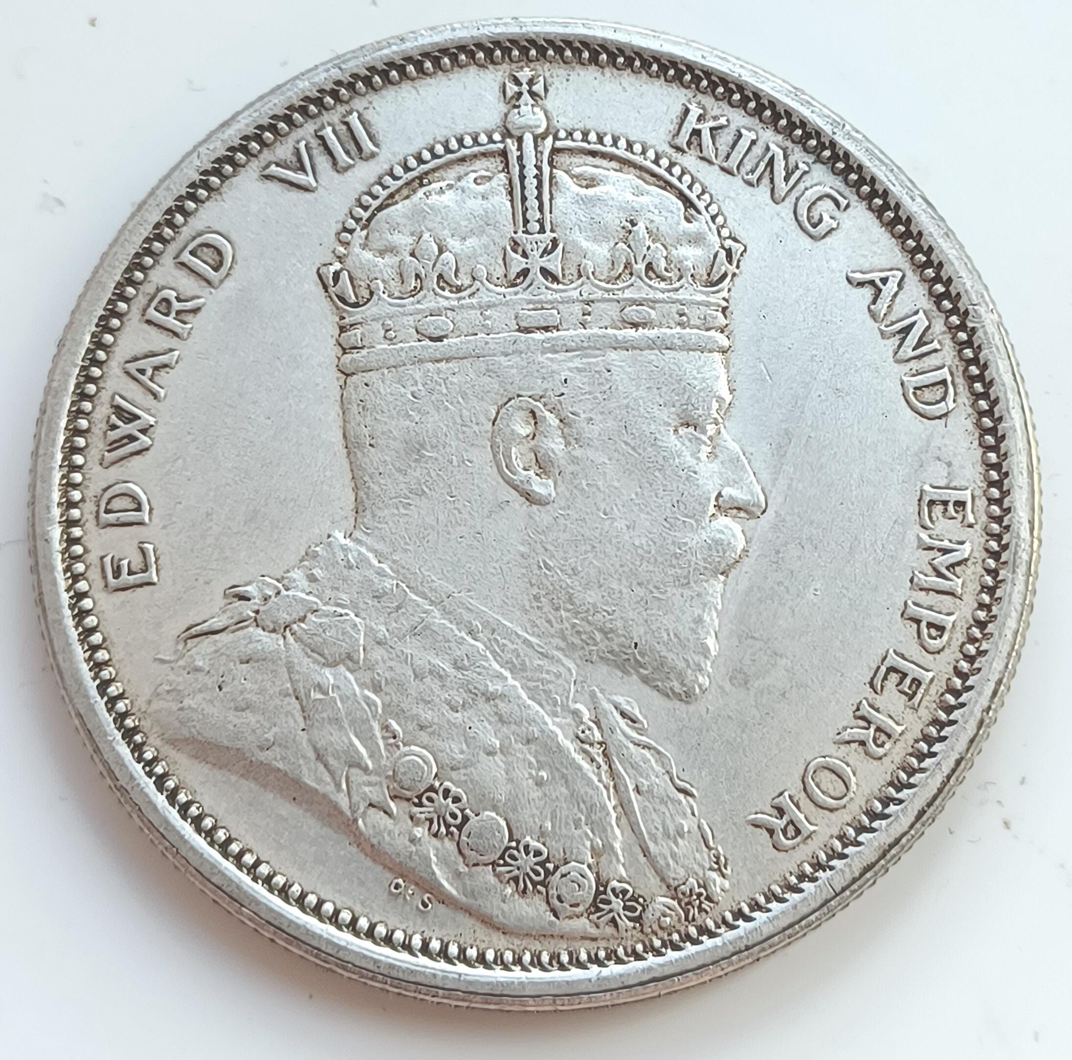 招*@様 アンティーク 銀貨 1ドル イギリス 英領 海峡 植民地