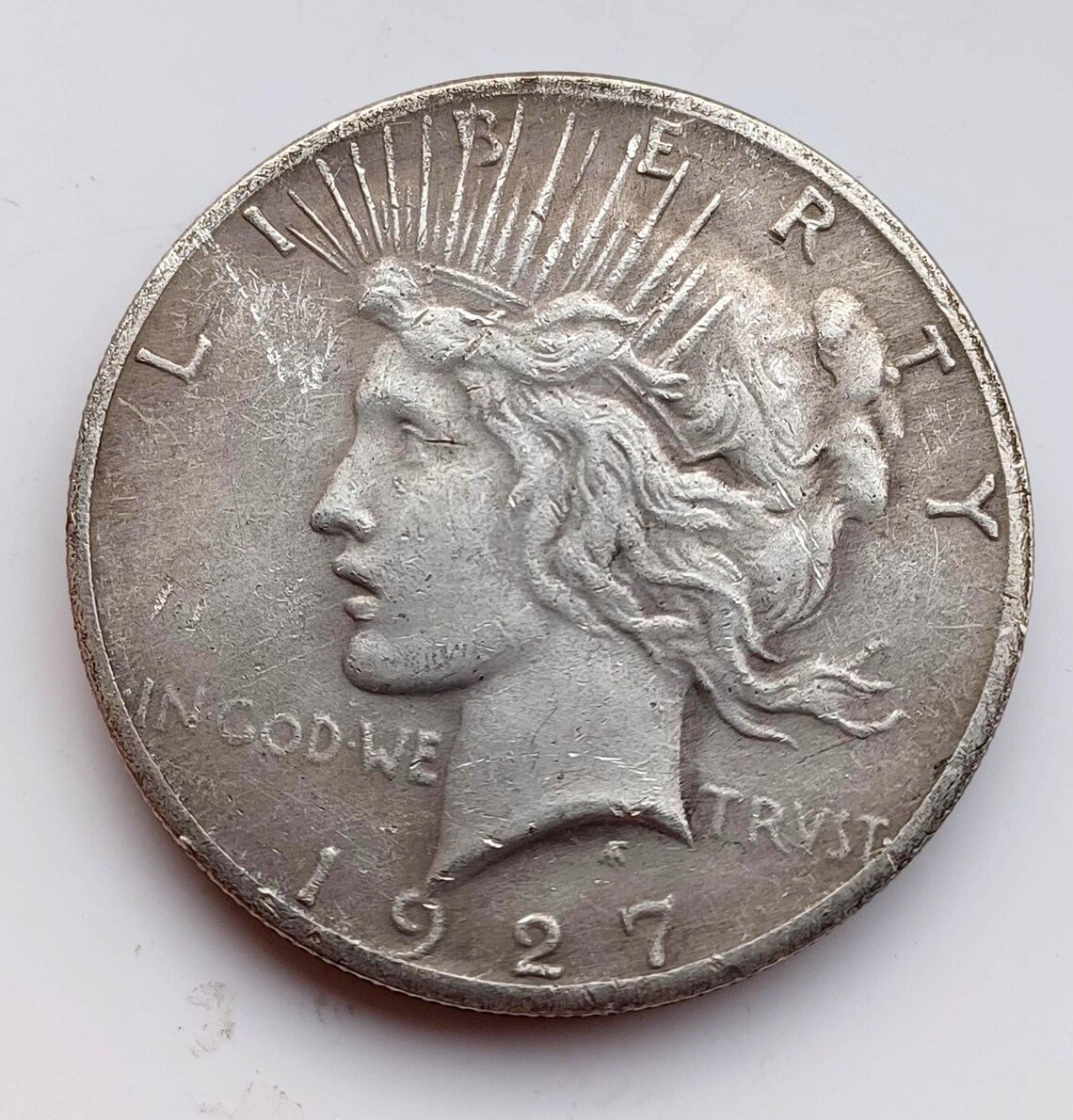 1927 Peace Dollar, United States Coin Restrike. - Etsy