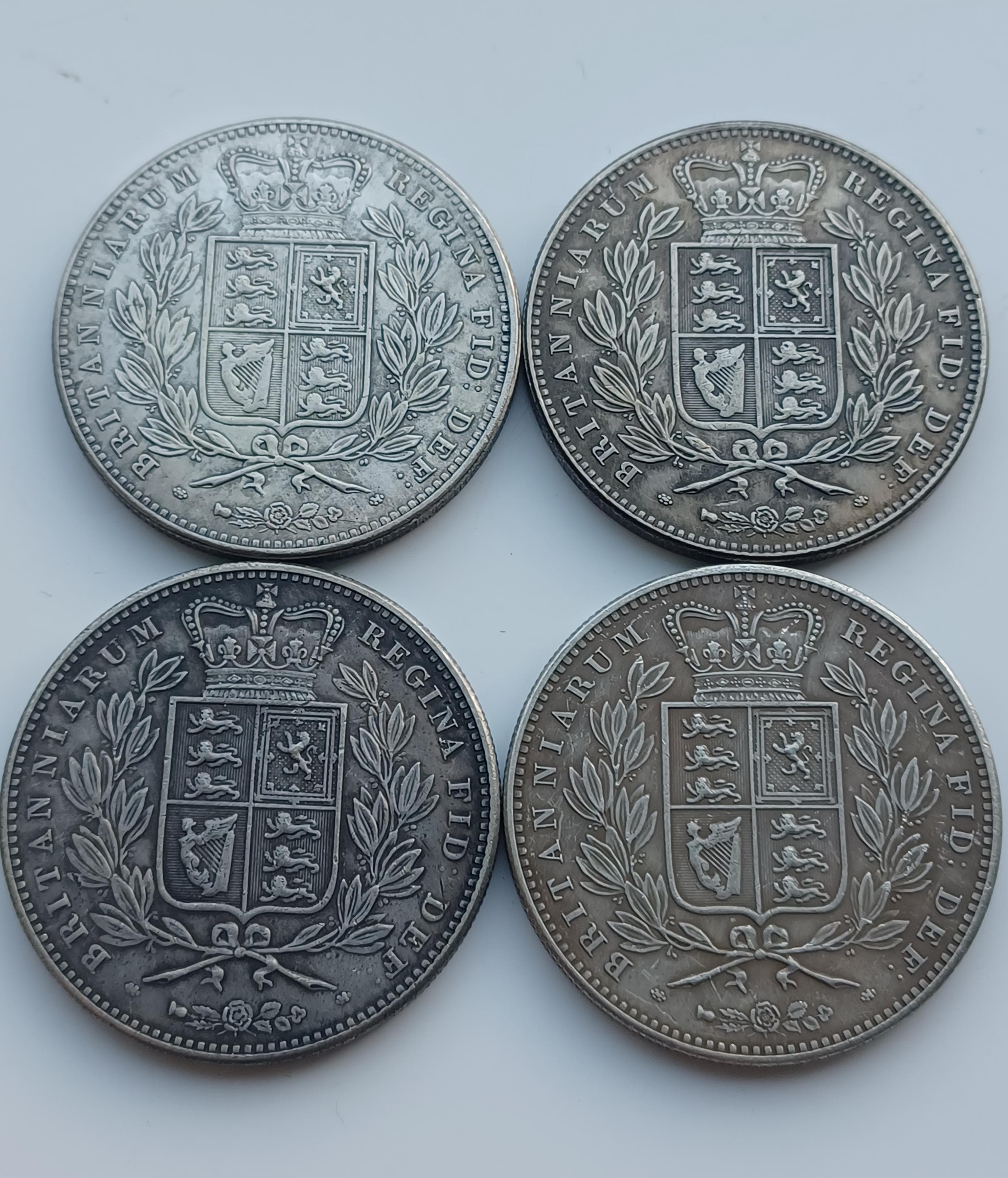 ヤングヘッド　ヴィクトリア女王 銀貨 8枚セット ヴィクトリア女王ヤングヘッドクラウンコインセット（1839-1847年