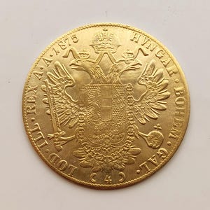 Austria 4 Ducat *1875* Francis Joseph l Gold plated - Restrike.