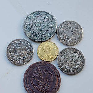 British India Colonial Coin lot, Restrikes