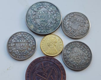 インド 1ルピー硬貨 1989 KM:83 - Etsy 日本