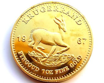 South Africa Krugerand *1967* Gold Plated Restrike