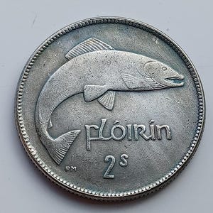 1943 Florin, Ireland, Rare Date, Restrike