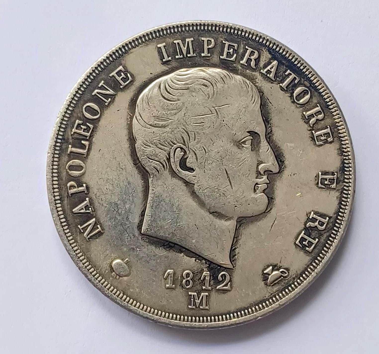 イタリア 5リラ *1812年 M* ナポレオン イタリア硬貨復刻版 - Etsy 日本