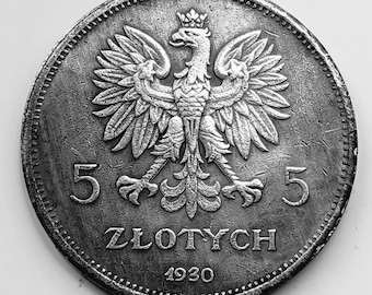 1932 ポーランド 10 ズロティチ - ヤドヴィガ女王 シルバー コイン