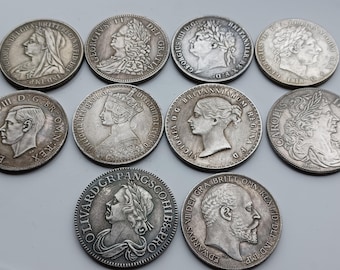 British Crown Coin Monarch set x 10 Coins,  Restrikes.