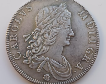 チャールズ1世 *1644* オックスフォード・クラウン - イギリス硬貨