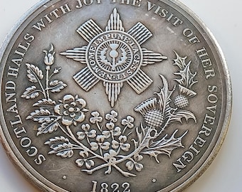 George lV *1822* Scotland Commemorative Medal Restrike