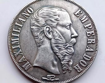 1907 シルバー 50 センターボス メキシコ - AU グレード - メキシコ 50