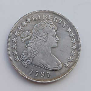 United States One Dollar *1797* Draped Bust, Restrike