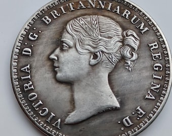 1839年ヴィクトリア女王ウナとライオンの王冠コインコレクターへの