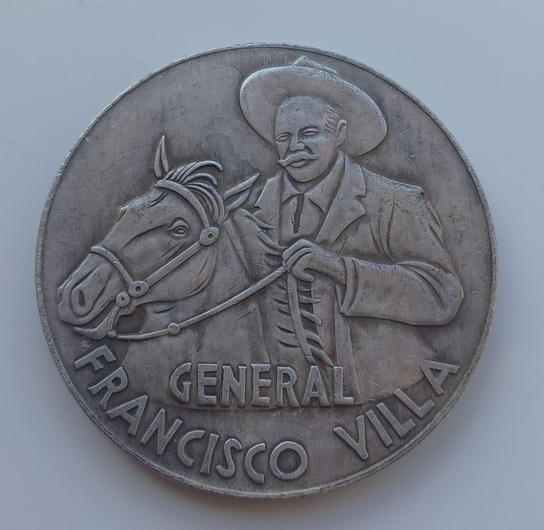 メキシコのコイン、フランシスコ・パンチョ・ビリャ *1960* メキシコ革命再鋳造、北メキシコ地区 - Etsy 日本