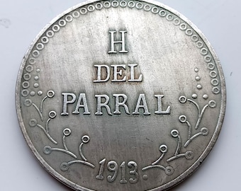 Mexico 1 Peso Coin *1913* H Del Parral,  Restrike