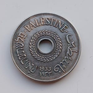 Palestine coin 20 mils *1933&quot; Silver Plated.