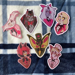 Stickers vinyles résistants aux intempéries pour hôtels Hazbin